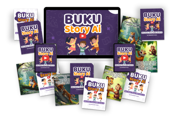 30 Modul Buku Story AI + Template Website Jualan (Pro Package)